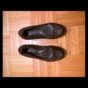 Tory Burch Brown Leather Reva Flats Size 9